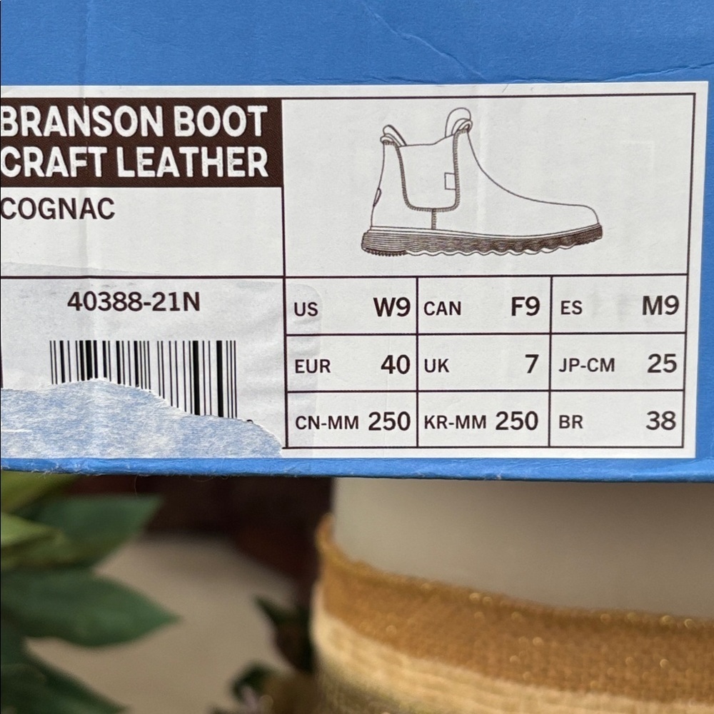 Brand New Hey Dude Branson Boot Craft Leather Cognac Slip On Casual Ankle Boots - Picture 15 of 16
